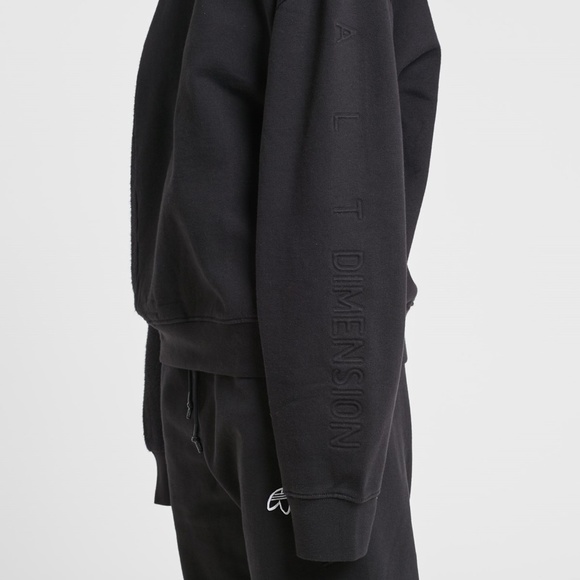 ADIDAS ORIGINALS BY ALEXANDER WANG Inside-out Sweatshirt Black Unisex Size S - Picture 5 of 11